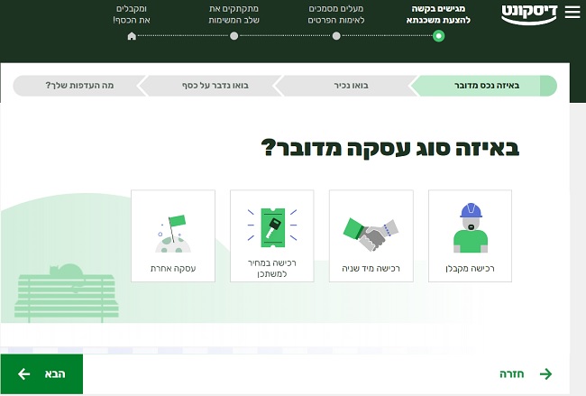הגשת בקשת משכנתא אונליין - פרטים על הנכס
